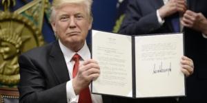 Trump signs an executive order